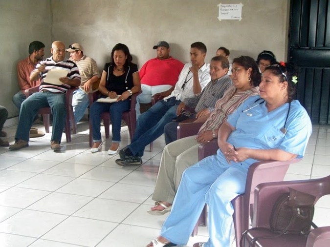 People at a clinic waiting